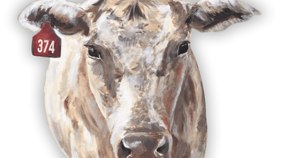 Cropped Cow Painting Png Life On Bell Road   Cropped Cow Painting 